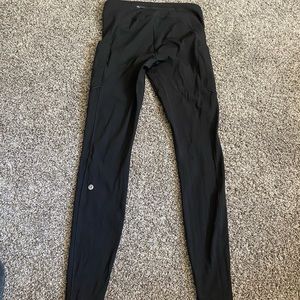 Black Lululemon Fast and Free Leggings 28”